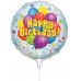 PAPSTAR Mini balonek Happy Birthday s tyčkou
