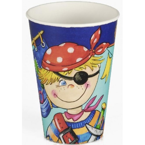 PAPSTAR Papírové kelímky s motivem pirátů 11787 PAPSTAR Papírové kelímky s motivem pirátů 11787