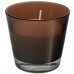 PAPSTAR Svíčka ve skleničce, hnědá