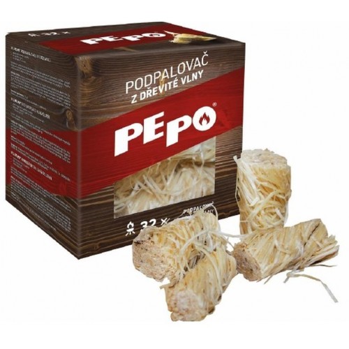 PE-PO podpalovač z dřevité vlny 32 ks