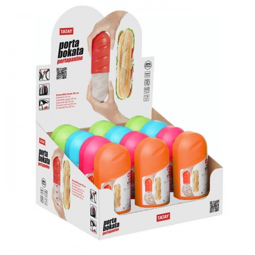 PLASTICOS TA-TAY box na svačinu 18 - 26 x 7,5 x 6,5 cm oranžová 1167004
