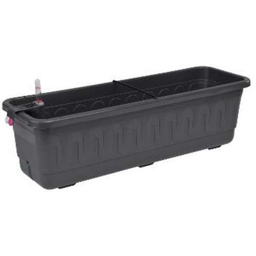 PLASTKON Samozavlažovací truhlík Smart Systém Fantazie 60 cm antracit PLASTKON Samozavlažovací truhlík Smart Systém Fantazie 60 cm antracit