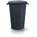 Prosperplast SMOOTH Plastová nádoba s úchyty 120l, antracit IDSM120U