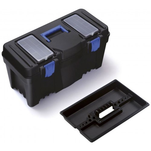 Prosperplast CALIBER Plastový kufr na nářadí modrý, 550 x 267 x 270 mm N22S