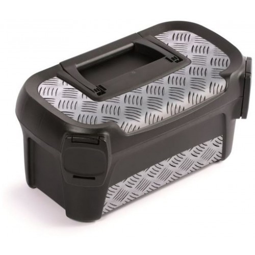 Prosperplast LINE IML Plastový kufr na nářadí, 328x178x160mm, motiv diamond plate NML320