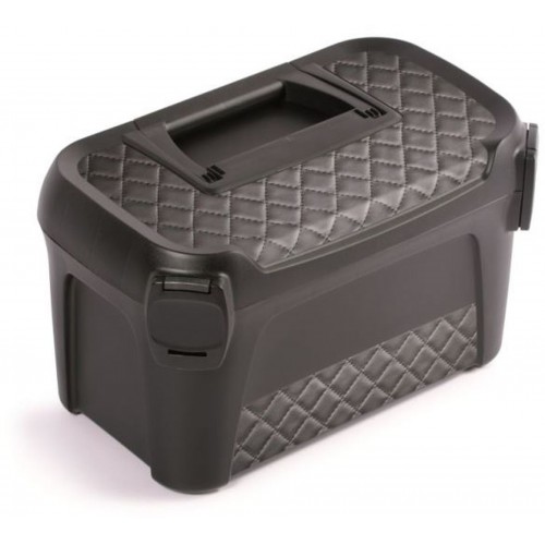 Prosperplast LINE IML Plastový kufr na nářadí, 380x234x225mm, motiv prošívaná kůže NML400