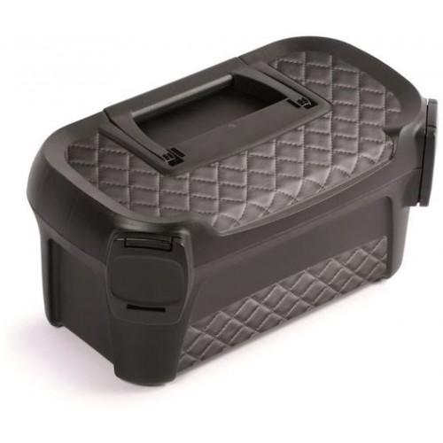 Prosperplast LINE IML Plastový kufr na nářadí, 328x178x160mm, motiv prošívané kůže NML320