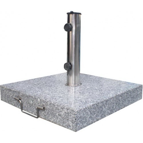 Podstavec čtvercový na slunečník - 30 kg šedý granit