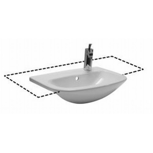 Jika MIO Polozápustné umyvadlo 55cm s otvorem vlevo - pergamon 8.1771.1.049.105.1 Jika MIO Polozápustné umyvadlo 55cm s otvorem vlevo - pergamon 8.1771.1.049.105.1