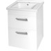 AQUALINE POLY umyvadlová skříňka 56x74,6x46,5 cm, 2 zásuvky, bílá PL060