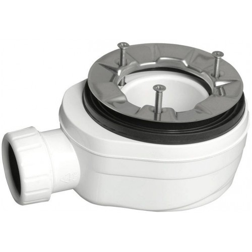 POLYSAN Sifon pro vaničky se záklopem a FLEXIA 90mm, nízký s nerez přírubou