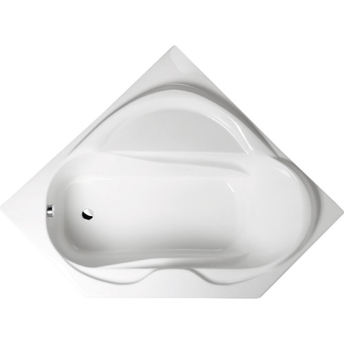 POLYSAN LIDIE rohová vana 140x140x45cm, bílá 07111