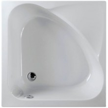 POLYSAN CARMEN sprchová vanička čtvercová 90x90x30cm, hluboká, bílá s podstavcem