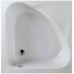 POLYSAN CARMEN sprchová vanička čtvercová 90x90x30cm, hluboká, bílá s podstavcem