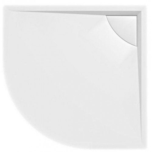 POLYSAN LUSSA vanička z litého mramoru se záklopem, čtvrtkruh 90x90x4cm, R550