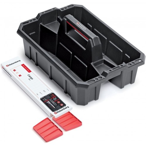 Kistenberg CARGO PLUS Přepravka na nářadí s přihrádkami, 30x30x13,3 cm KCA30S-S411