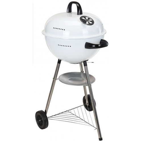ProGarden Gril kulový na kolečkách průměr 48 cm, bílá KO-C80216010