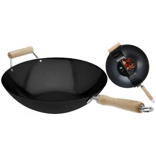 ProGarden Pánev WOK na gril s nepřilnavým povrchem 35 cm KO-170106040