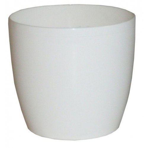 PROSPERPLAST COUBI květináč 9 cm, 0,5l, bílá DUO090