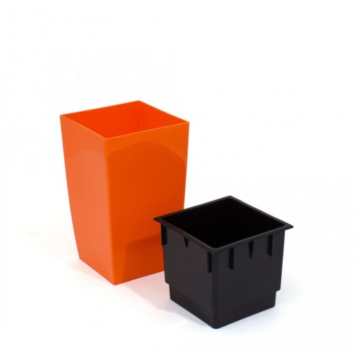PROSPERPLAST COUBI květináč 10l, oranžová DUW200