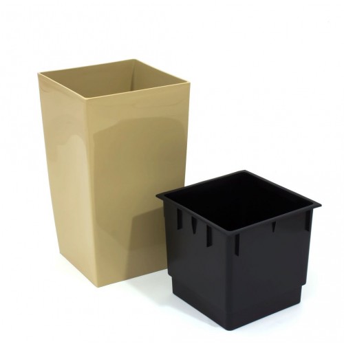 PROSPERPLAST COUBI květináč 10l, béžová DUW200