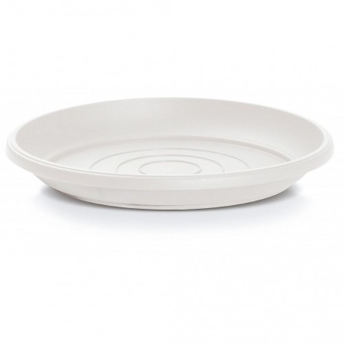 PROSPERPLAST TERRA miska pod květináč 14 cm, bílá POD14