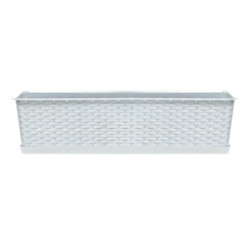 Prosperplast RATOLLA CASE P truhlík s miskou 48,9x17,3x15cm bílý ISR500P
