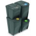 Prosperplast SORTIBOX Sada 4 odpadkových košů, 2x25l a 2x35l, antracit IKWBMS4