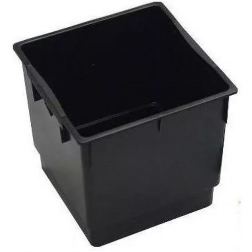 PROSPERPLAST Vložka do květináče Urbi/Rato Square 32,5cm, černá IPWKS325