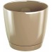Prosperplast COUBI ROUND P Květináč s miskou, 28 cm, 11l, béžová DUOP280