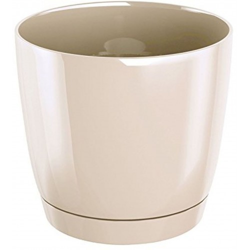 Prosperplast COUBI ROUND P Květináč s miskou 24 cm, 7,5l, krémová DUOP240 Prosperplast COUBI ROUND P Květináč s miskou 24 cm, 7,5l, krémová DUOP240