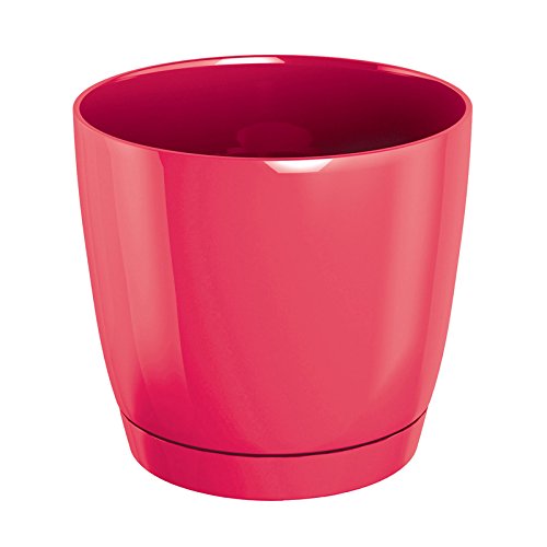 Květináč s miskou COUBI 15,5 cm, 2l, malina-lesk DUOP155 Květináč s miskou COUBI 15,5 cm, 2l, malina-lesk DUOP155