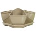 PROSPERPLAST COUBI květináč 29,5x29,5x14cm, 3l, béžová DKN3001