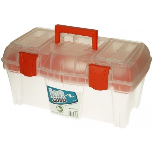 Prosperplast ICECUBE Plastový kufr na nářadí transparentní, 458 x 257 x 227 mm N18ICE