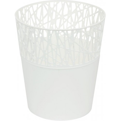 PROSPERPLAST CITY Květináč s krajkou 11,3 cm, bílá DCIT115 PROSPERPLAST CITY Květináč s krajkou 11,3 cm, bílá DCIT115