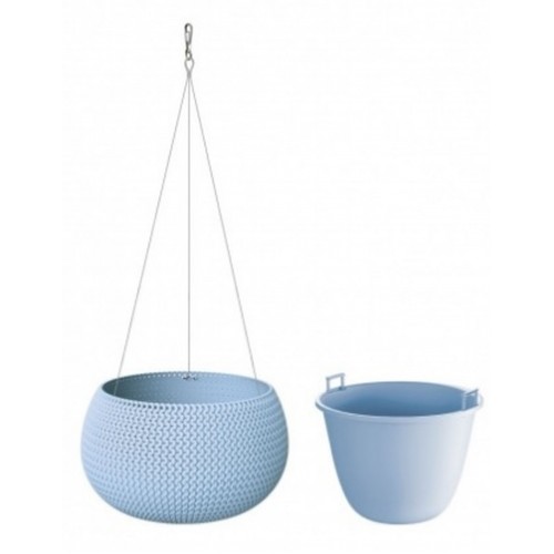 Prosperplast SPLOFY Bowl WS závěsný květináč 37cm, 9l, modrá DKSP370WS Prosperplast SPLOFY Bowl WS závěsný květináč 37cm, 9l, modrá DKSP370WS