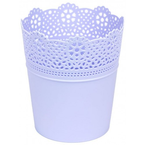 Prosperplast LACE květináč s krajkou 11,2 cm, levandule DLAC115 Prosperplast LACE květináč s krajkou 11,2 cm, levandule DLAC115
