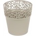 Prosperplast NATURO Květináč s krajkou 14,5 cm, mocca DNAT145