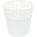 Prosperplast NATURO Květináč s krajkou 12 cm, bílá DNAT120