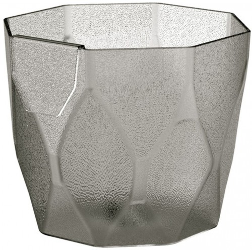 PROSPERPLAST ROCKA P Květináč 12,6 cm, ledově šedá DROC125P PROSPERPLAST ROCKA P Květináč 12,6 cm, ledově šedá DROC125P