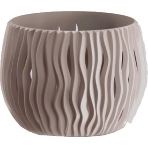 PROSPERPLAST SANDY BOWL Basic květináč 18 cm, mocca DSK180N
