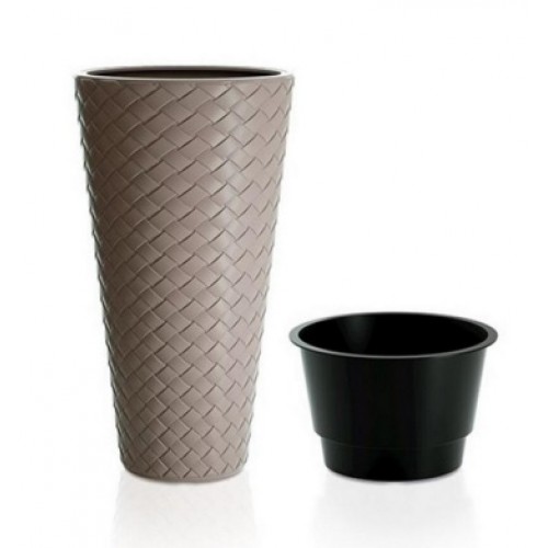 Prosperplast MATUBA SLIM Květináč 30x55cm mocca DPMT300
