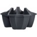 Prosperplast CROWN Květináč 48cm, 16l, antracit DCRO480
