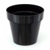 Květináč CUBE SHINE 11 cm, 0,6l, černá DCUB110S