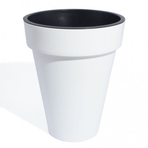 Prosperplast CUBE SLIM Květináč 27,6x34,9cm bílý DCUS280