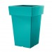 Prosperplast LOFLY SQUARE Květináč 23,4x23,4x35,6cm tyrkys DLOFQ240