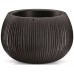 Prosperplast BETON BOWL Květináč s vkladem 23,8 cm, černá DKB240