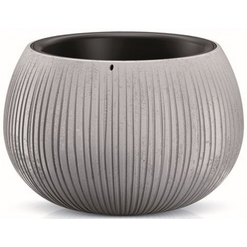 Prosperplast BETON BOWL Květináč s vkladem 14,4 cm, šedá DKB150