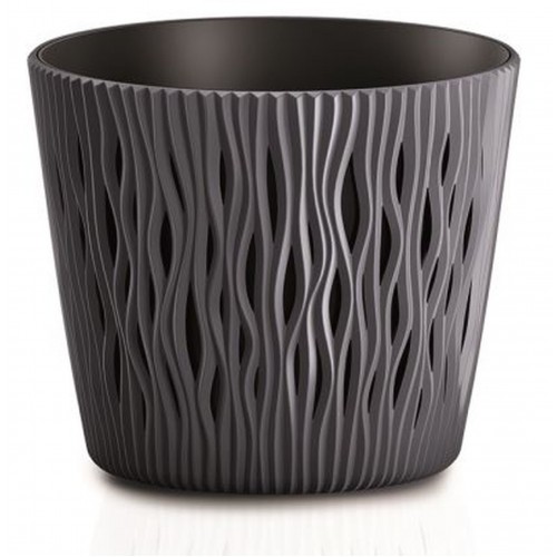 Prosperplast SANDY ROUND Květináč 26,2 cm, antracit DSR260 Prosperplast SANDY ROUND Květináč 26,2 cm, antracit DSR260