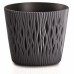 Prosperplast SANDY ROUND Květináč 26,2 cm, antracit DSR260